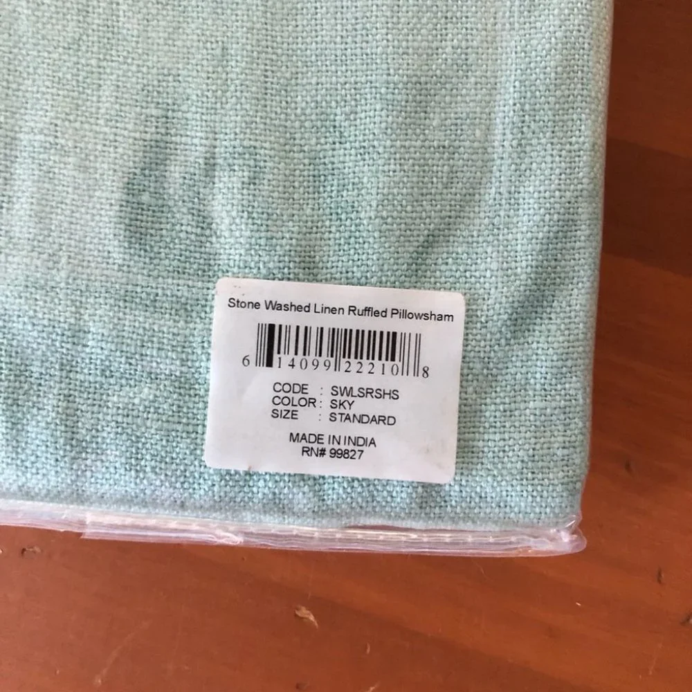 Pine Cone Hill 100% Linen Stone Washed Pillowshams - Picture 2 of 2